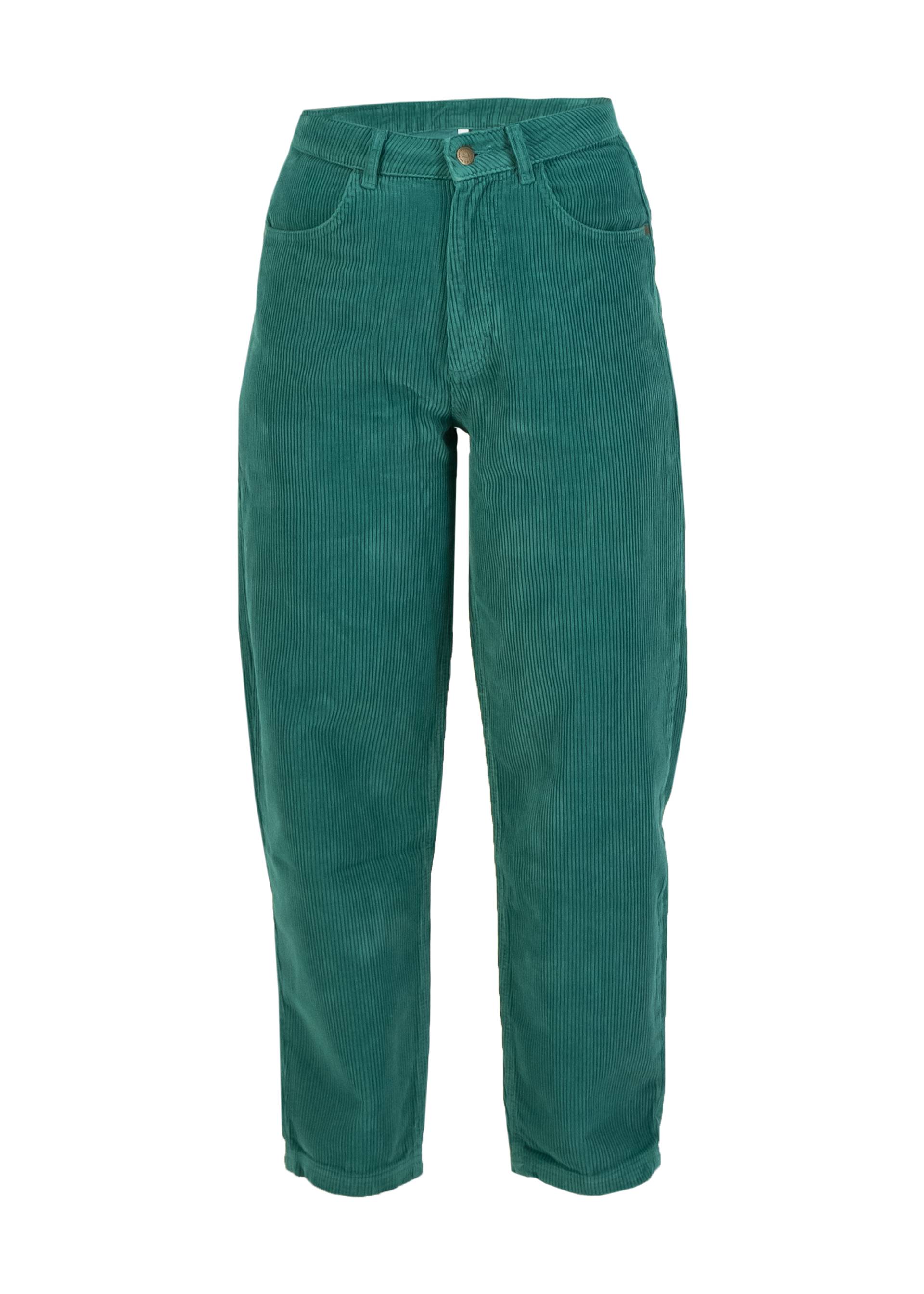 Blutsgeschwister Cordhose High Waist Olotte, Farbe: atlantic teal corduroy