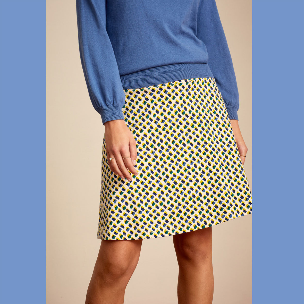 King Louie Border Skirt Arcadia, Farbe: Sorbet White King Louie Border Skirt Arcadia, Farbe: Sorbet White