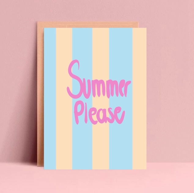 Postkarte "Summer Please "  von Ute Arnold  