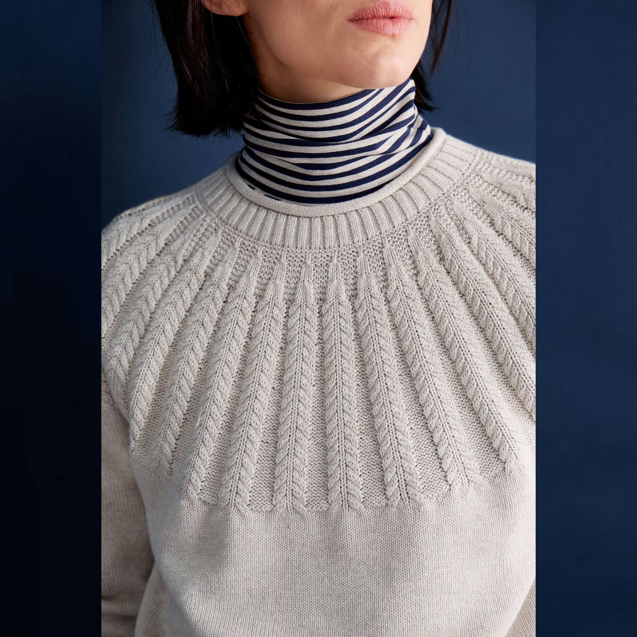 SEASALT CORNWALL Pullover Stone Chat Organic Cotton Jumper, Farbe Aran