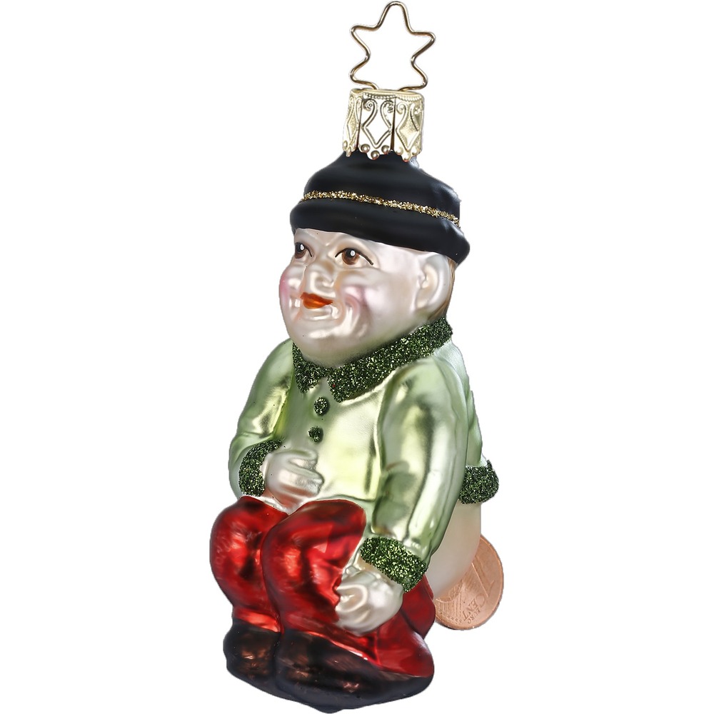 Inge Glas Geldscheißerle Christbaumschmuck Baumschmuck , Geldscheisser