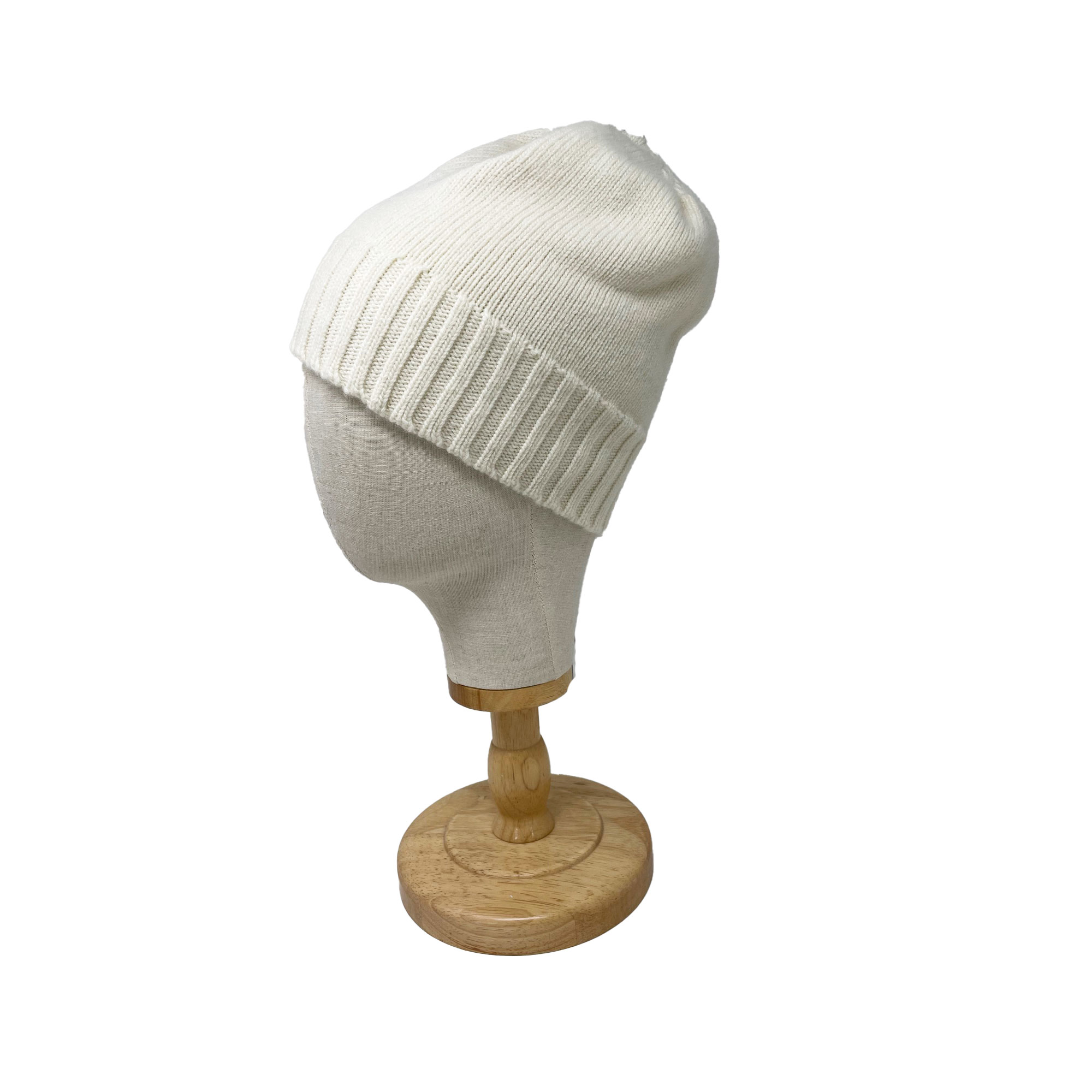 McKernan Mütze "CHUNKY TULIP HAT" WINTER WHITE, Wollmütze, 100% Wolle  