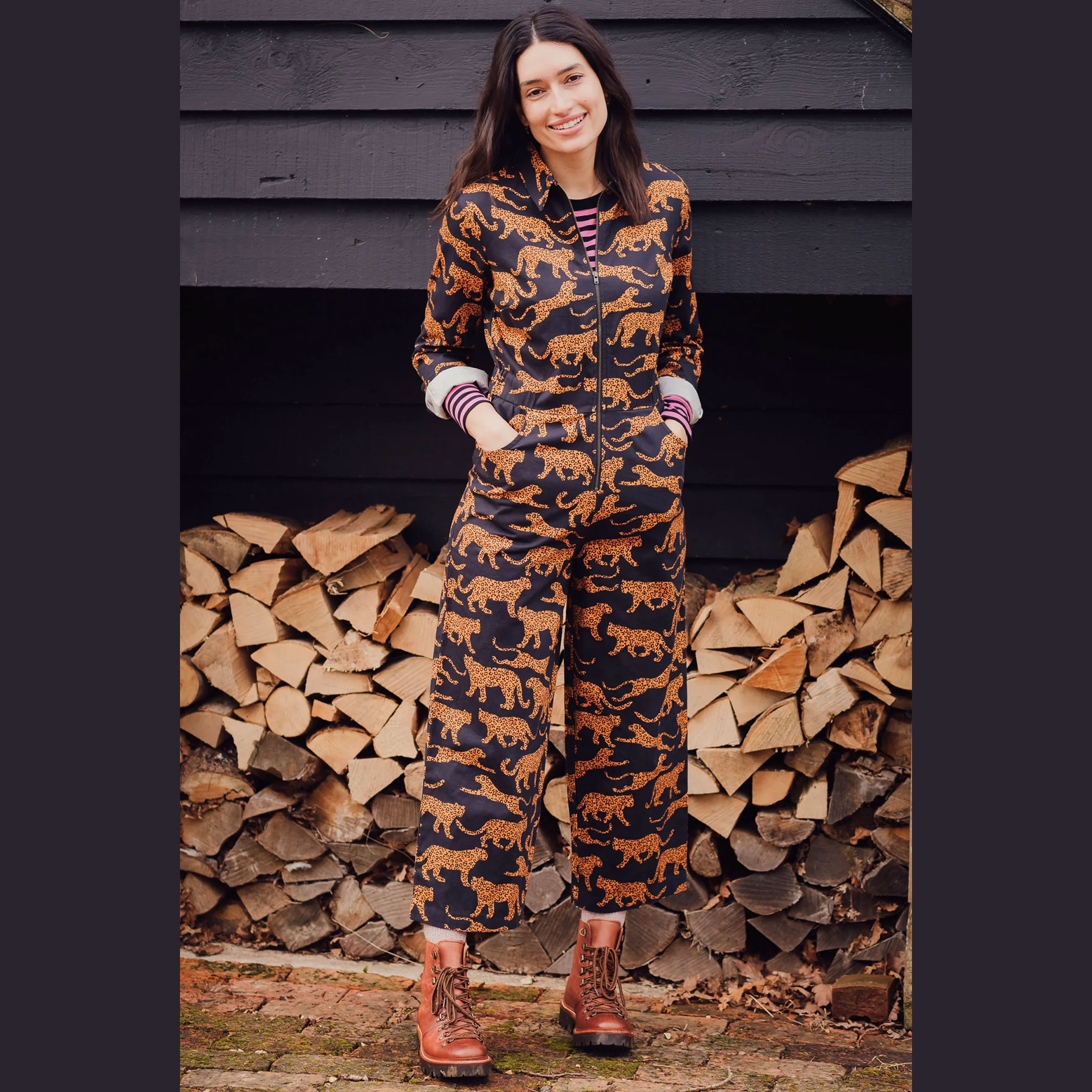 Jumpsuit GERTIE mit Leoparden  von sugarhill BRIGHTON , Größe 38/M