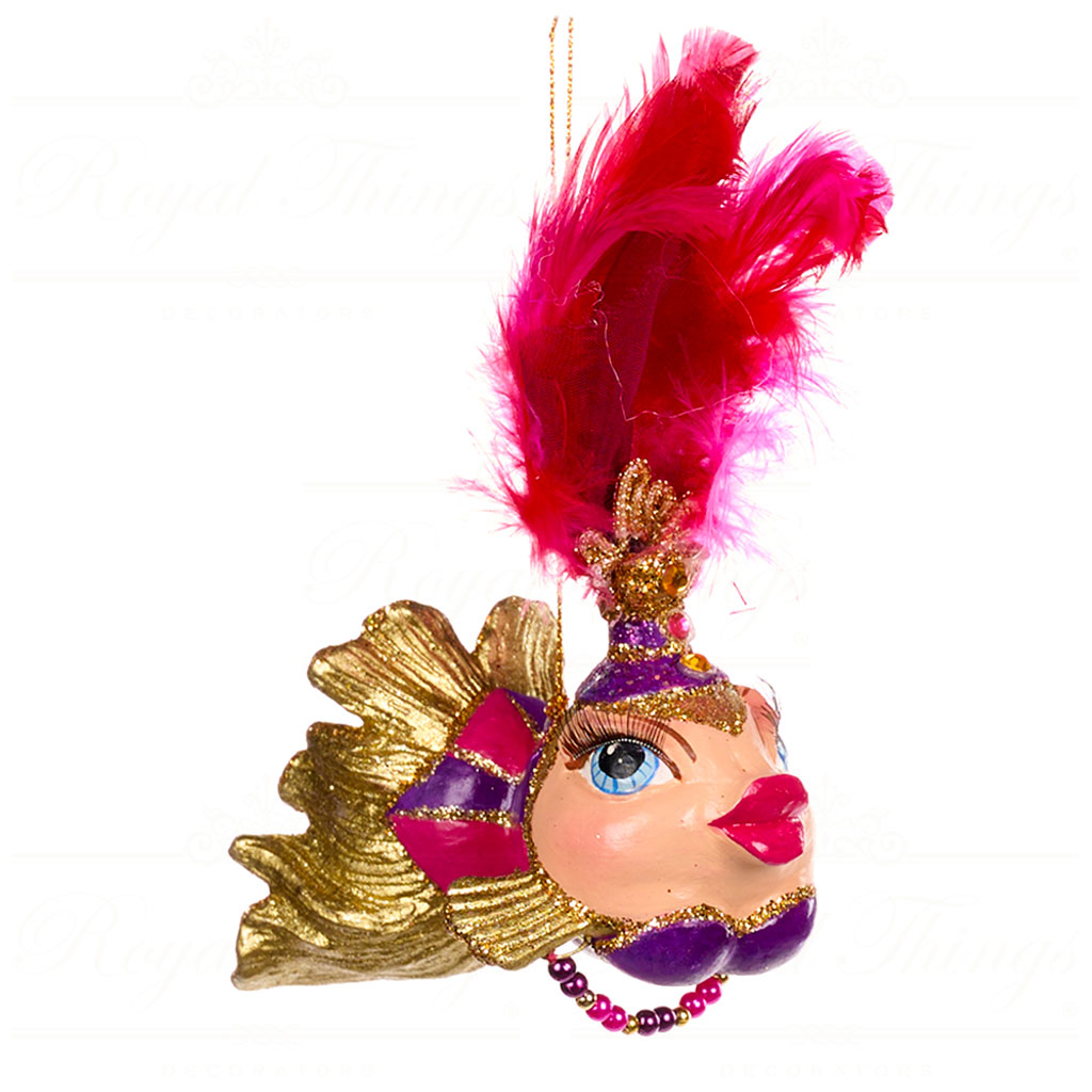 CANCAN SHOWGIRL GOLDFISH Fisch, ca.13,5 cm von  Catherine Collection / Goodwill , violett