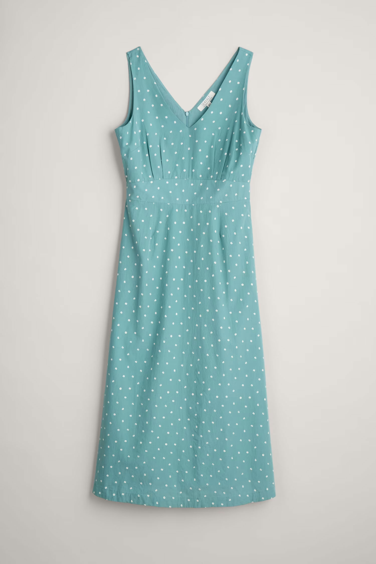 SEASALT CORNWALL Kleid Sky Beyond Sleeveless V-Neck Dress, Little Sponge Spot Tidepool