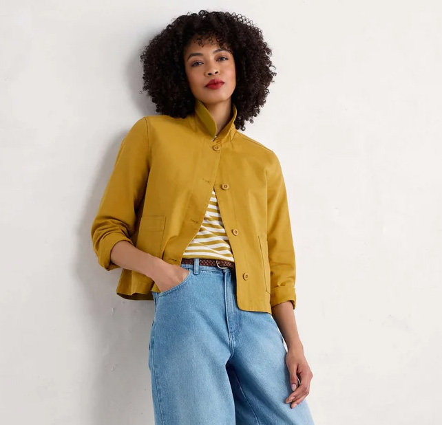 SEASALT CORNWALL Leichte Sommerjacke Coombe Lane Jacket, Farbe: Chamomile