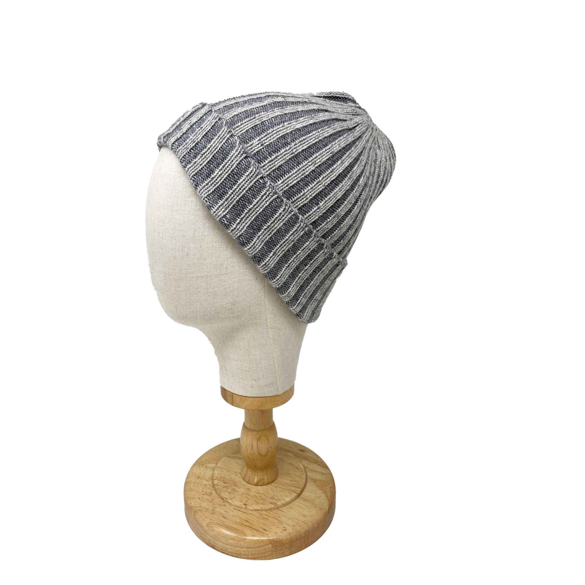 McKernan Mütze "PLAITED RIB HAT" GONE GREY, Wollmütze, 100% Wolle 