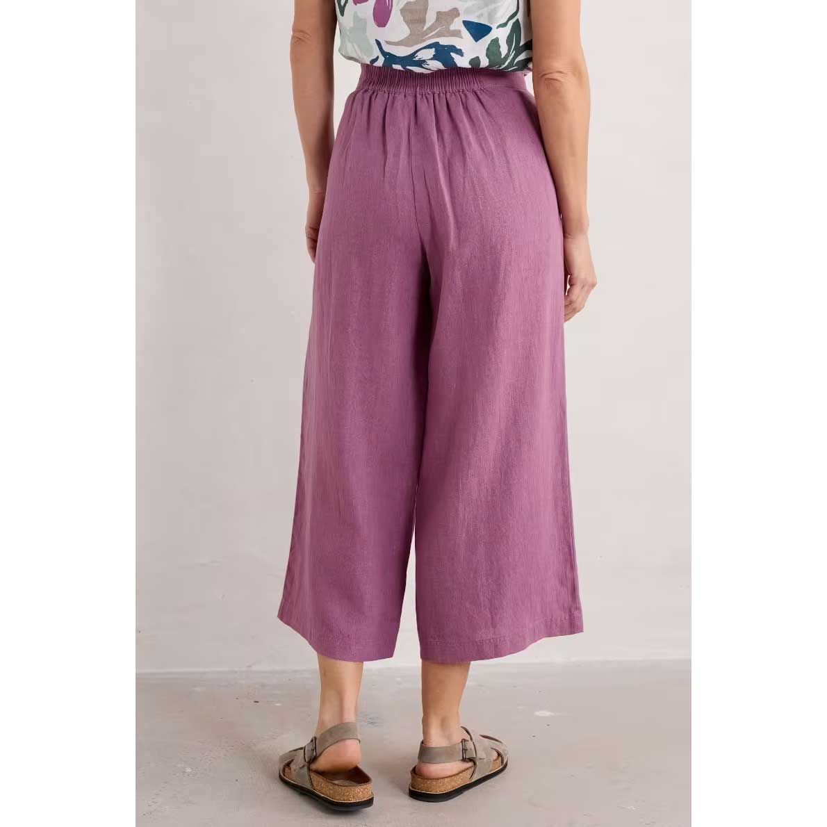 SEASALT CORNWALL Merrivale Leinen Culotte - Hose, Farbe Thistle