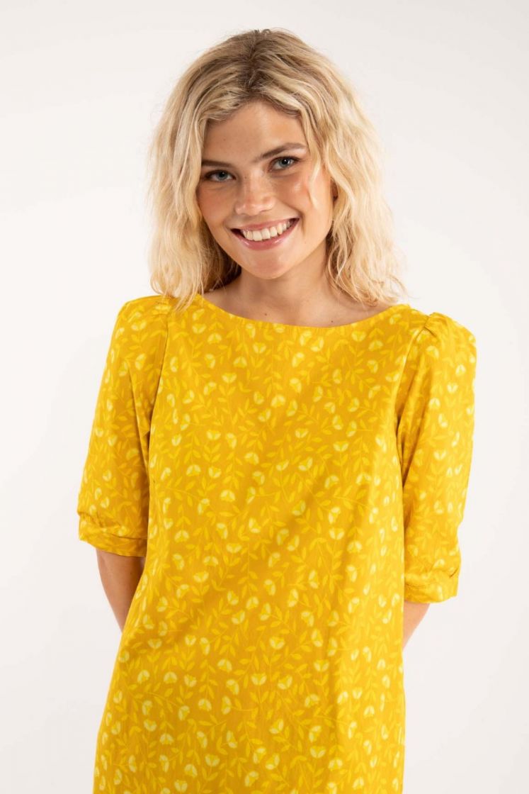 Danefae Kleid Dal Dress Mellow Yellow FLEURIE, Gelb Danefae Kleid Dal Dress Mellow Yellow FLEURIE, Gelb