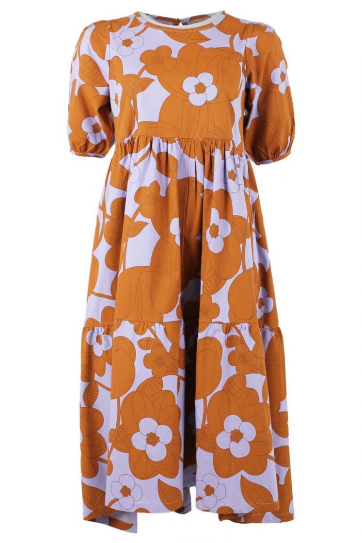 Danefae Kleid Juli, ORGANIC - Danejuli Dress Frozen Lilac/Occer BOOM BLOOM Danefae Kleid Juli, ORGANIC - Danejuli Dress Frozen Lilac/Occer BOOM BLOOM