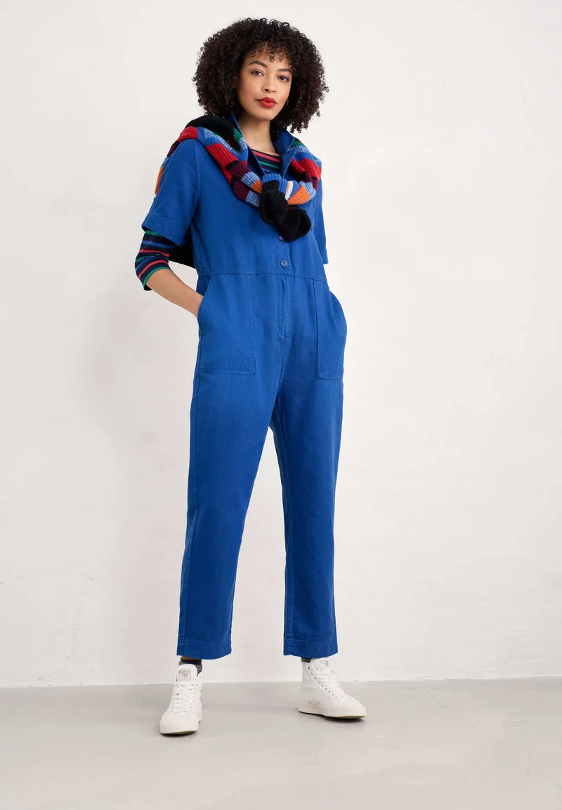 SEASALT CORNWALL Clear Water Jumpsuit-Blue Ink