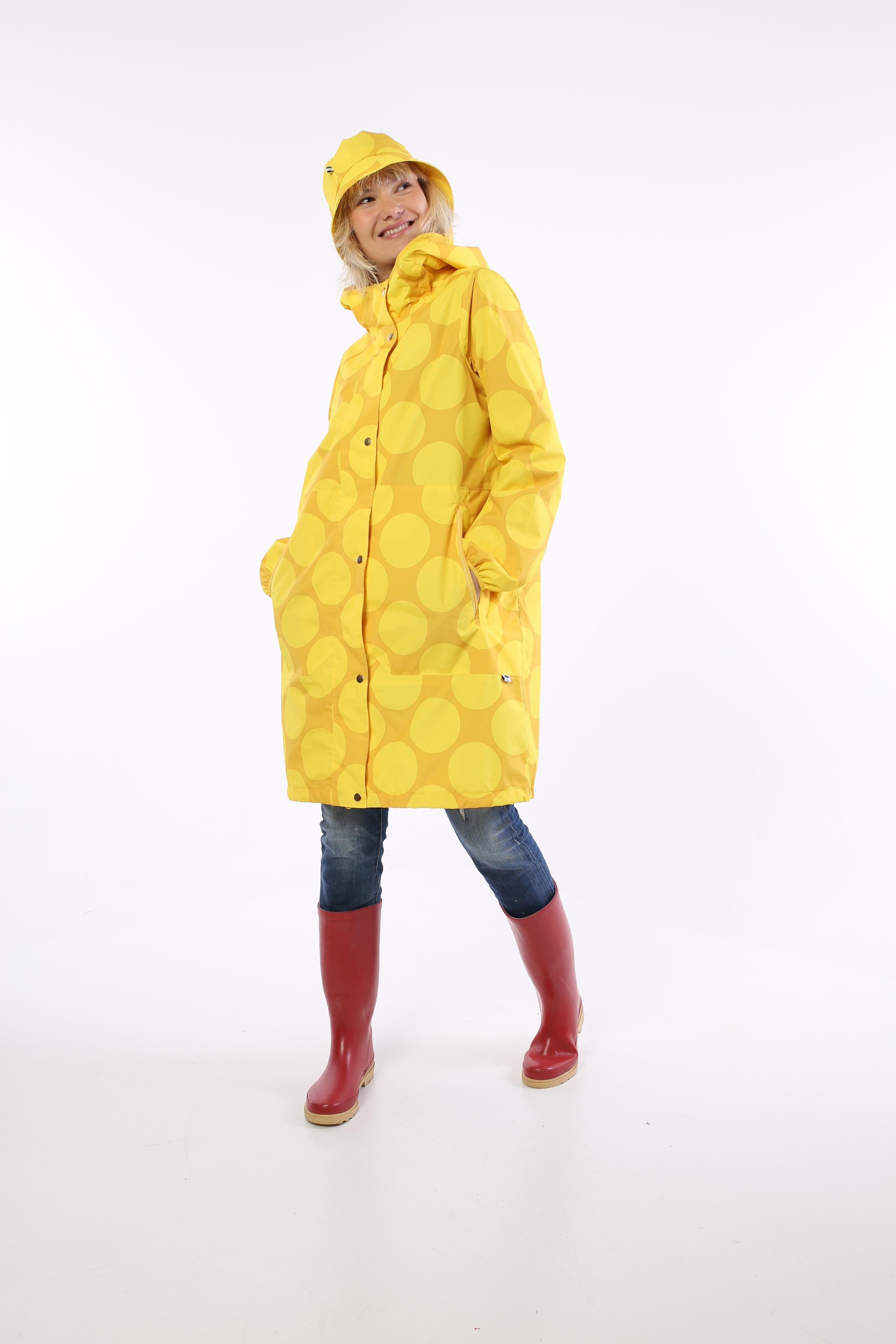Danefae Edith Rainjacket Mustard/Yellow MEGADOT Danefae Edith Rainjacket Mustard/Yellow MEGADOT