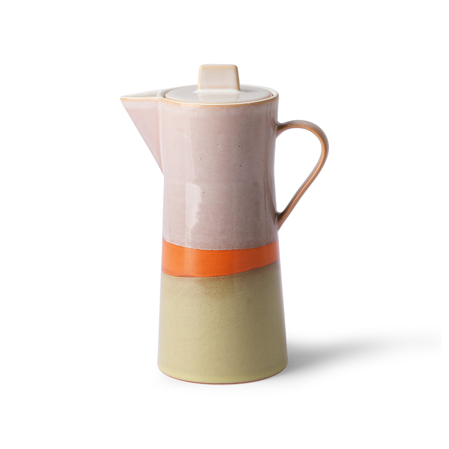 HK Living 70's Kaffekanne Siebziger Jahre Geschirr, Keramik HK Living 70's Kaffekanne Siebziger Jahre Geschirr, Keramik