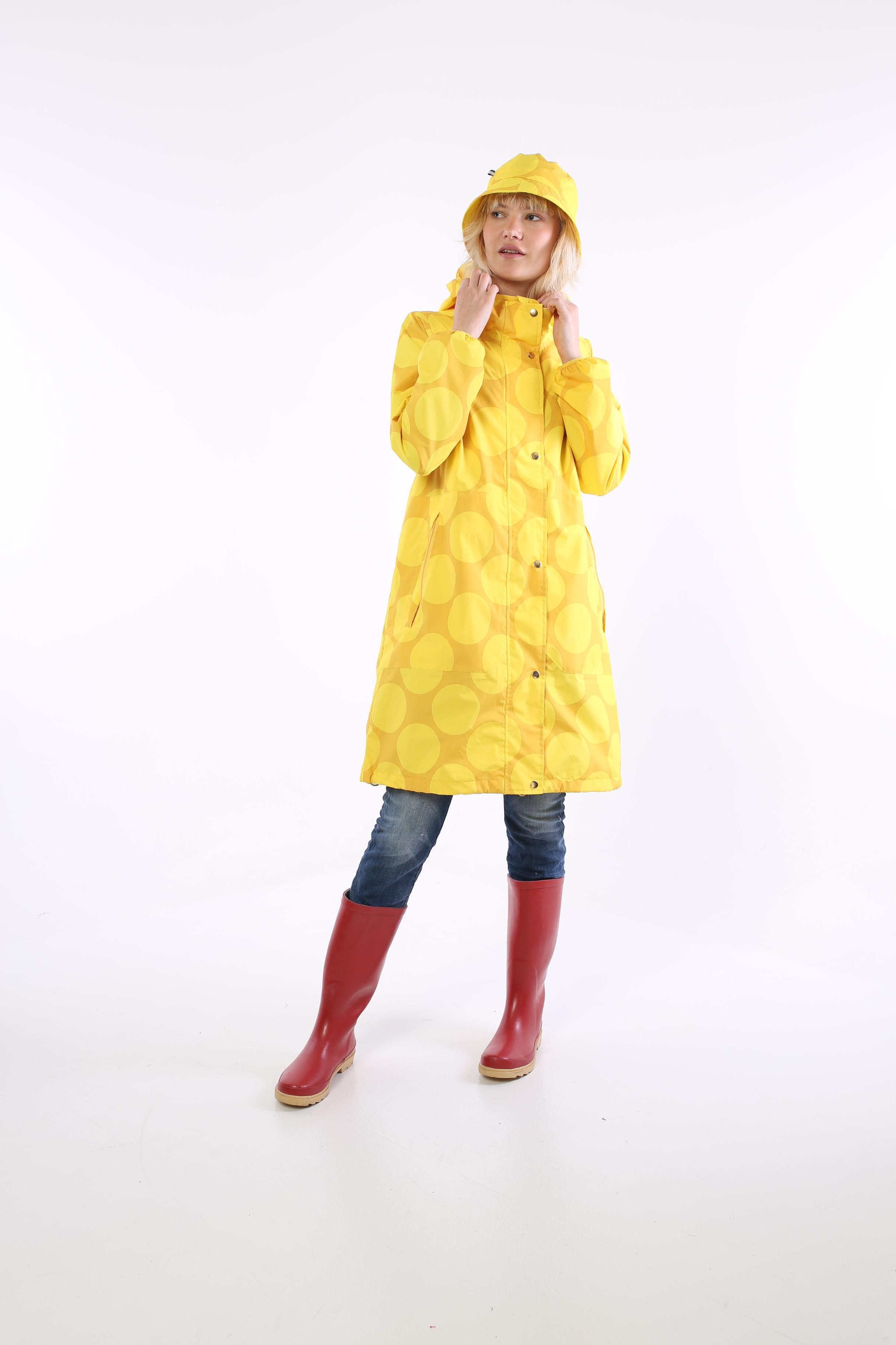Danefae Edith Rainjacket Mustard/Yellow MEGADOT Danefae Edith Rainjacket Mustard/Yellow MEGADOT
