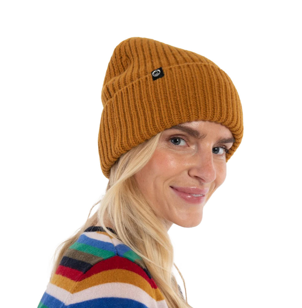 Danefae Mütze Danewarm Thoughts Merino Beanie Ocker, ONESIZE