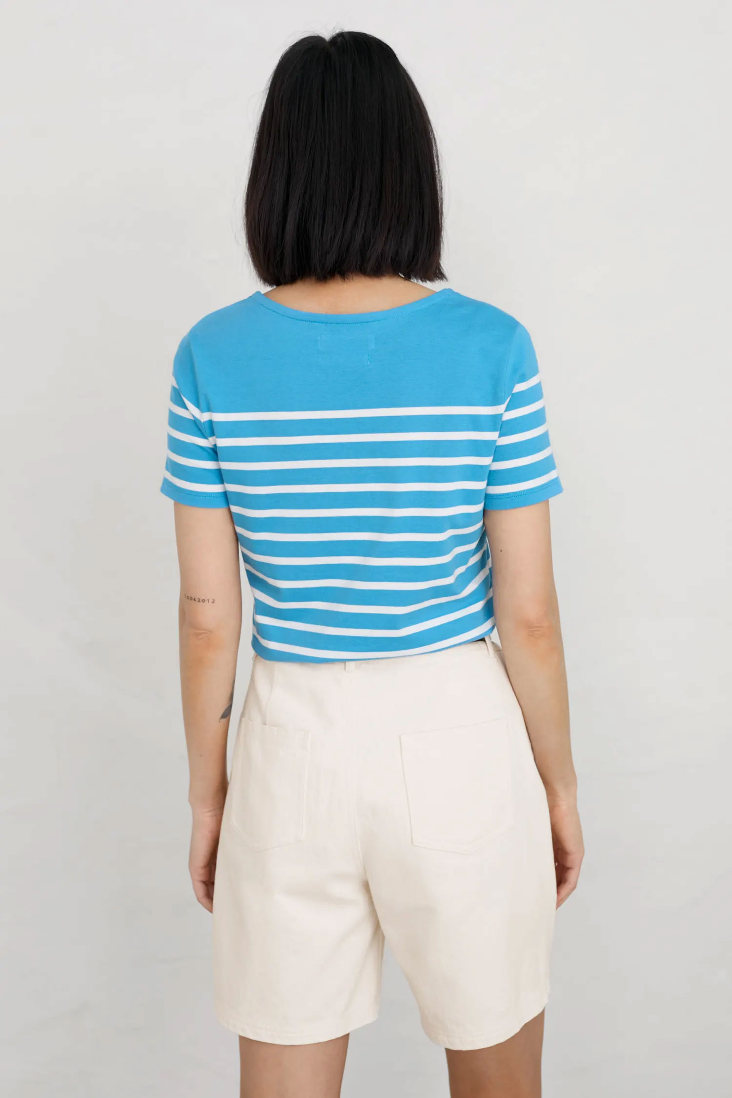 Seasalt Sailor T-Shirt-Falmouth Breton Paddle Chalk Seasalt Sailor T-Shirt-Falmouth Breton Paddle Chalk
