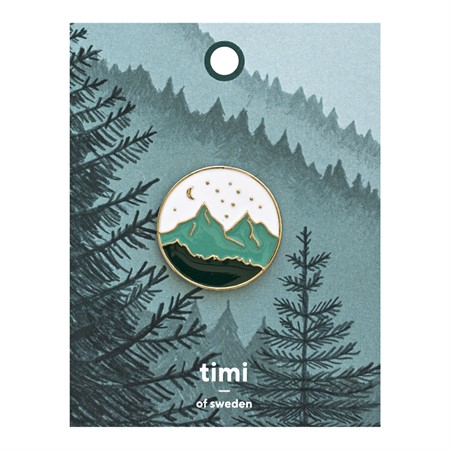 Emaille Pin "Berge "von timi, Button Emaille Pin "Berge "von timi, Button