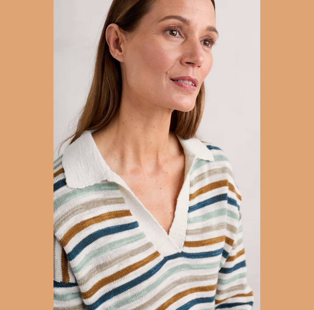 SEASALT Gwynver Lightweight V-Neck Collared Jumper, Sommerpullover von Seasalt Cornwall  