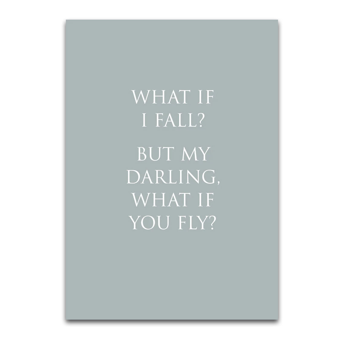 Kunstdruck "Darling, But What if You Fly?" von Wunderwort