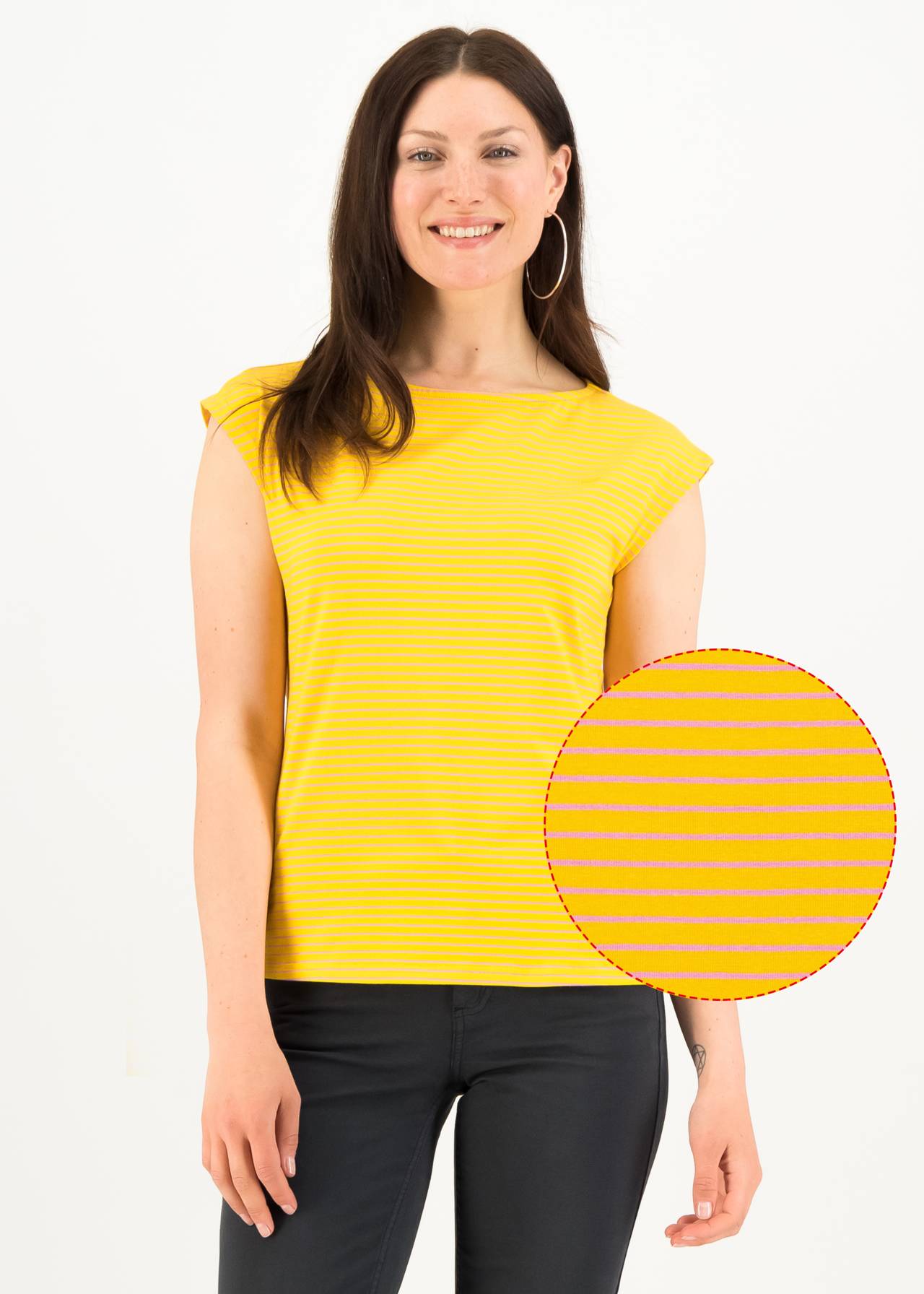 Blutsgeschwister Top Boxy Babe, candy stripes, T-Shirt Blutsgeschwister Top Boxy Babe, candy stripes, T-Shirt