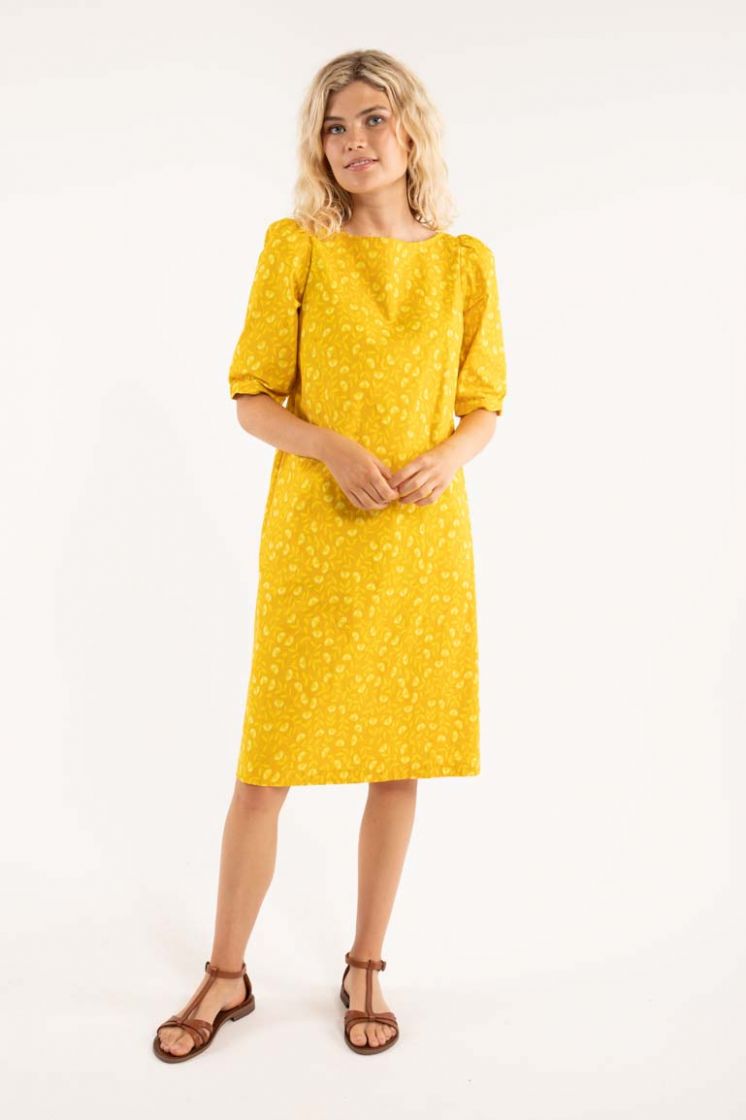 Danefae Kleid Dal Dress Mellow Yellow FLEURIE, Gelb Danefae Kleid Dal Dress Mellow Yellow FLEURIE, Gelb