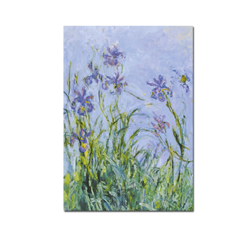 Doppelkarte Malvenfarbene Iris von Claude Monet