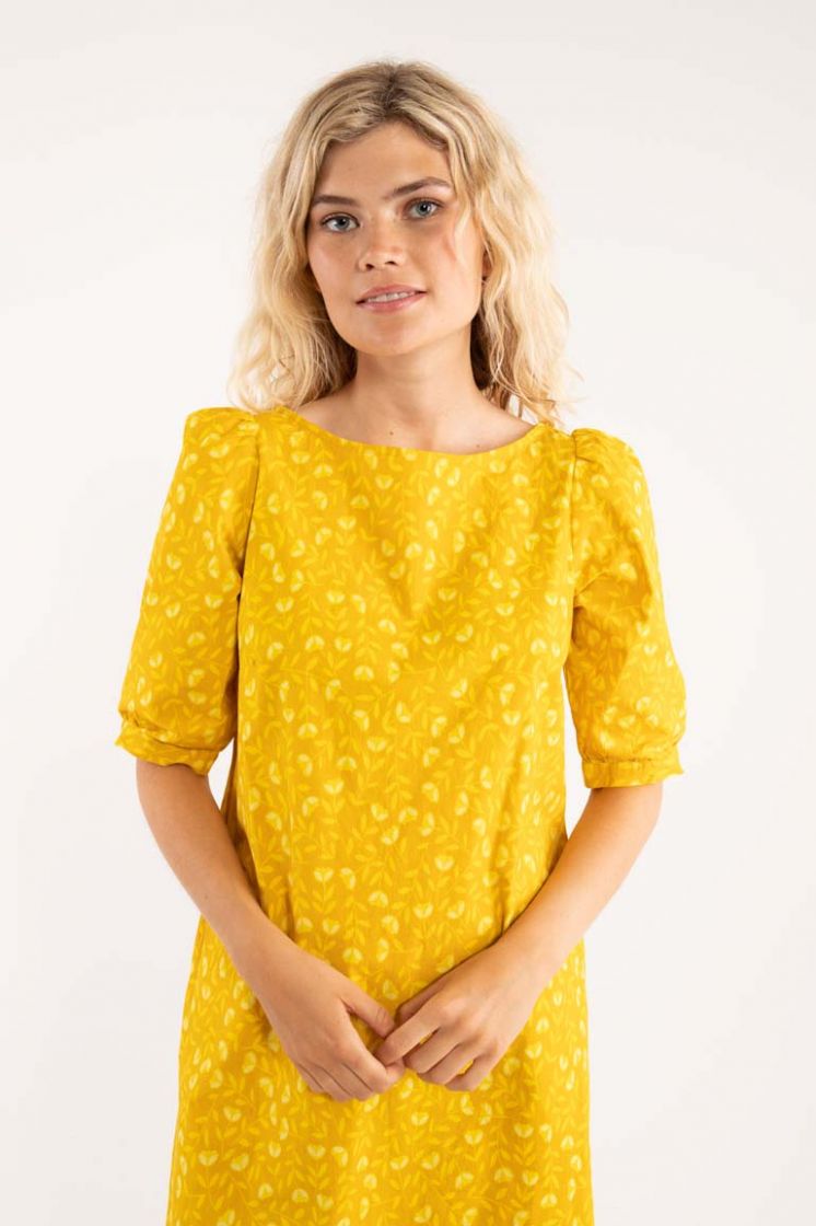 Danefae Kleid Dal Dress Mellow Yellow FLEURIE, Gelb Danefae Kleid Dal Dress Mellow Yellow FLEURIE, Gelb