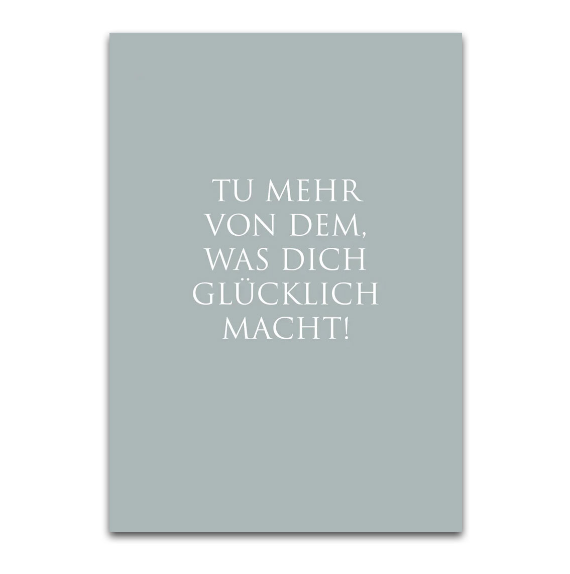 Kunstdruck "Glücklich" von Wunderwort