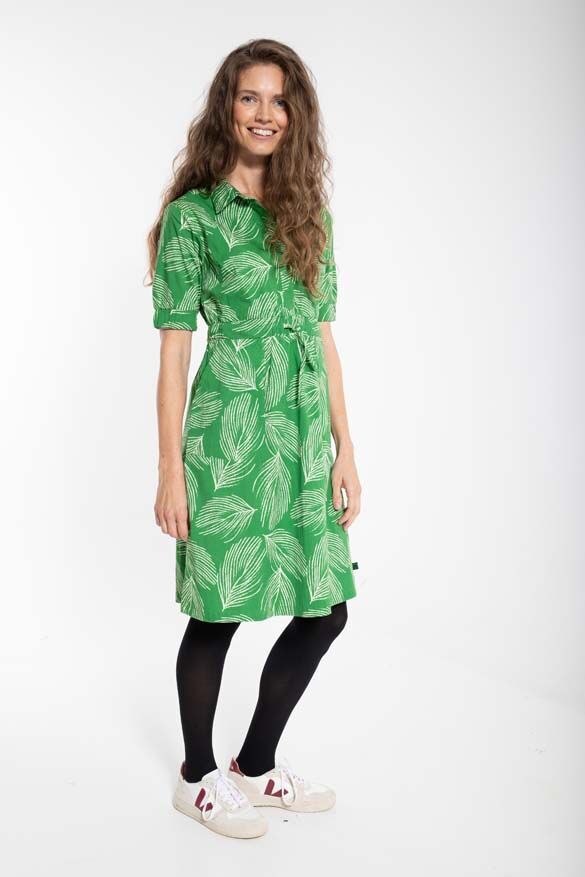 Danefae Kleid SUSANNE, Susanne Dress Green/chalk PALMA Danefae Kleid SUSANNE, Susanne Dress Green/chalk PALMA