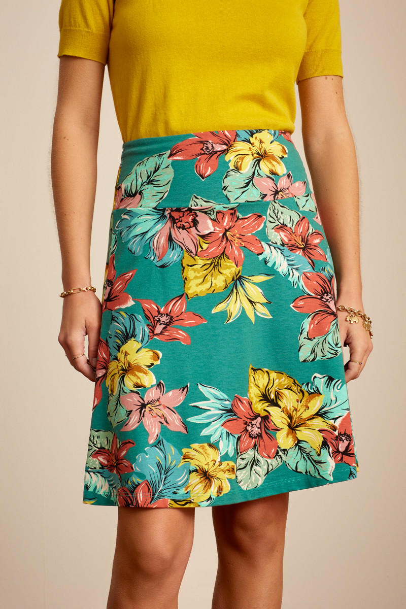 King Louie Border Skirt Paraiso, Farbe: Fir Green King Louie Border Skirt Paraiso, Farbe: Fir Green