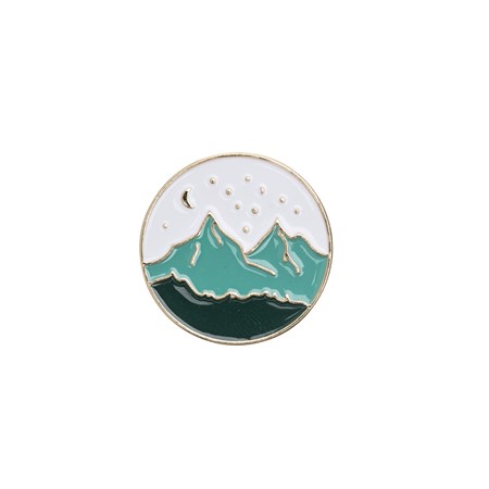 Emaille Pin "Berge "von timi, Button Emaille Pin "Berge "von timi, Button