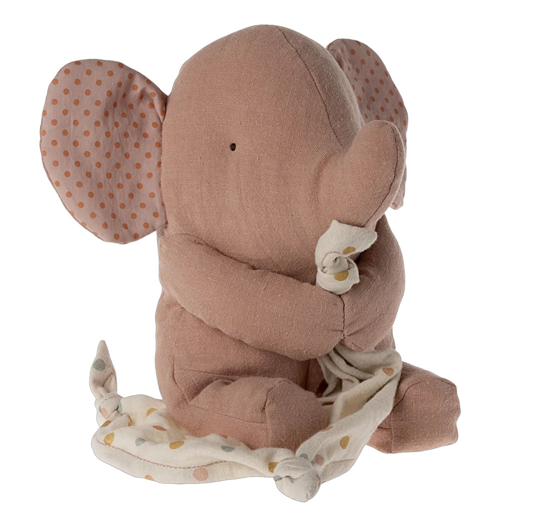 Maileg Elefant Spieluhr, Lullaby friends, Elefant-Alt Rosa, ca. 25 cm