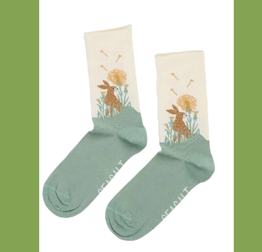 SEASALT CORNWALL Women's Bamboo Arty Socks-, Privet Chalk Nettle