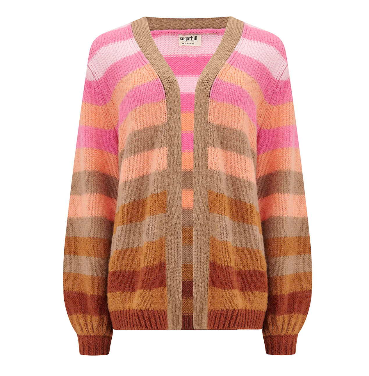 Strickjacke YVETTE Cardigan - Multi, Ombre Stripe von sugarhill BRIGHTON   