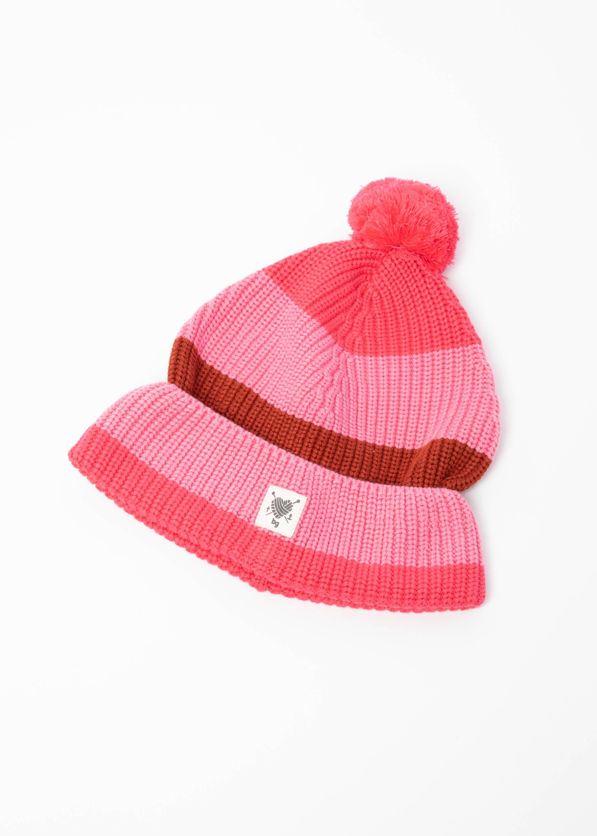 Blutsgeschwister  Strickmütze Bright Side Beanie, red flirty stripes hat