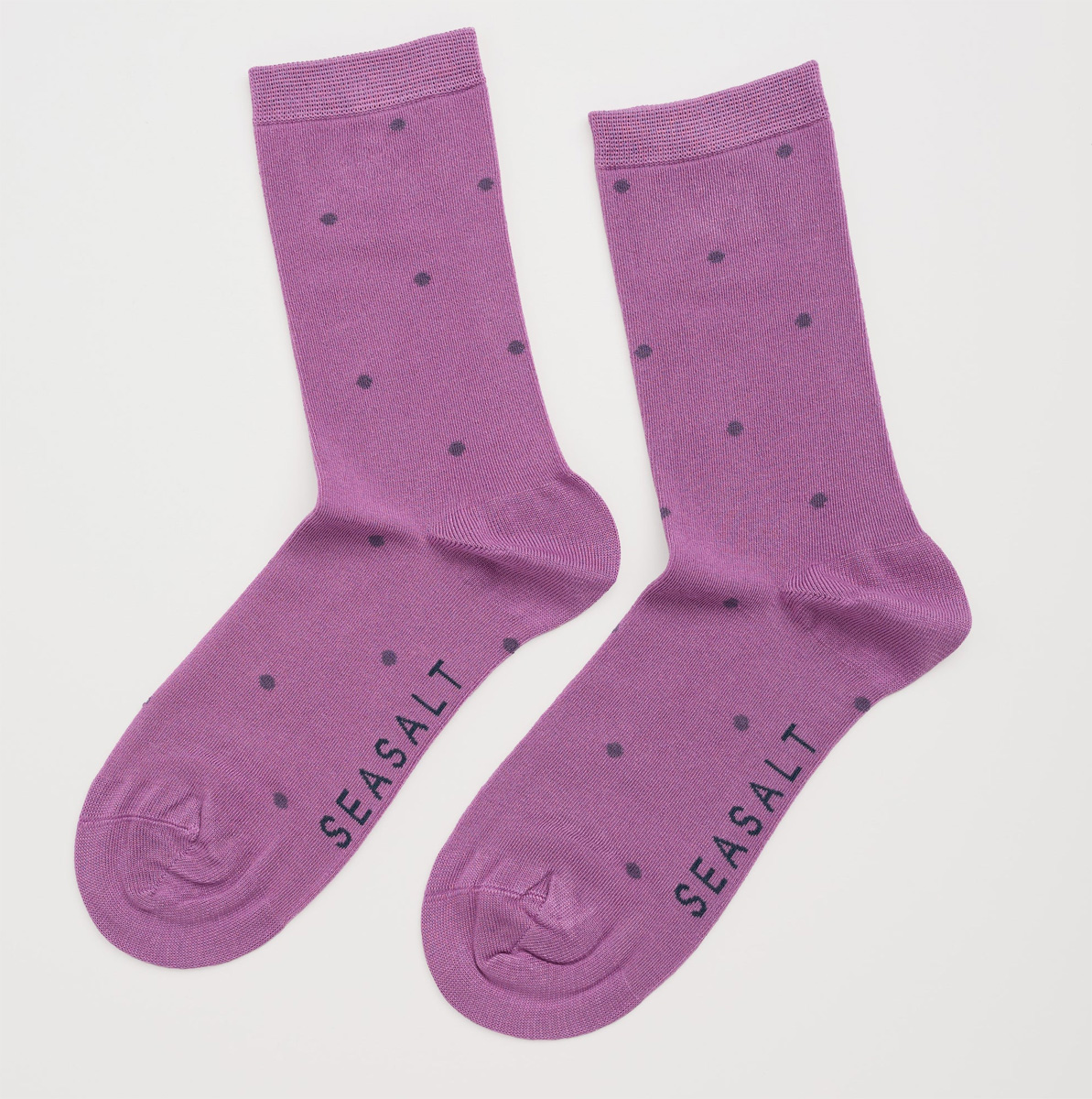 SEASALT CORNWALL Women's Everyday Socks, Solar Spot Orchid