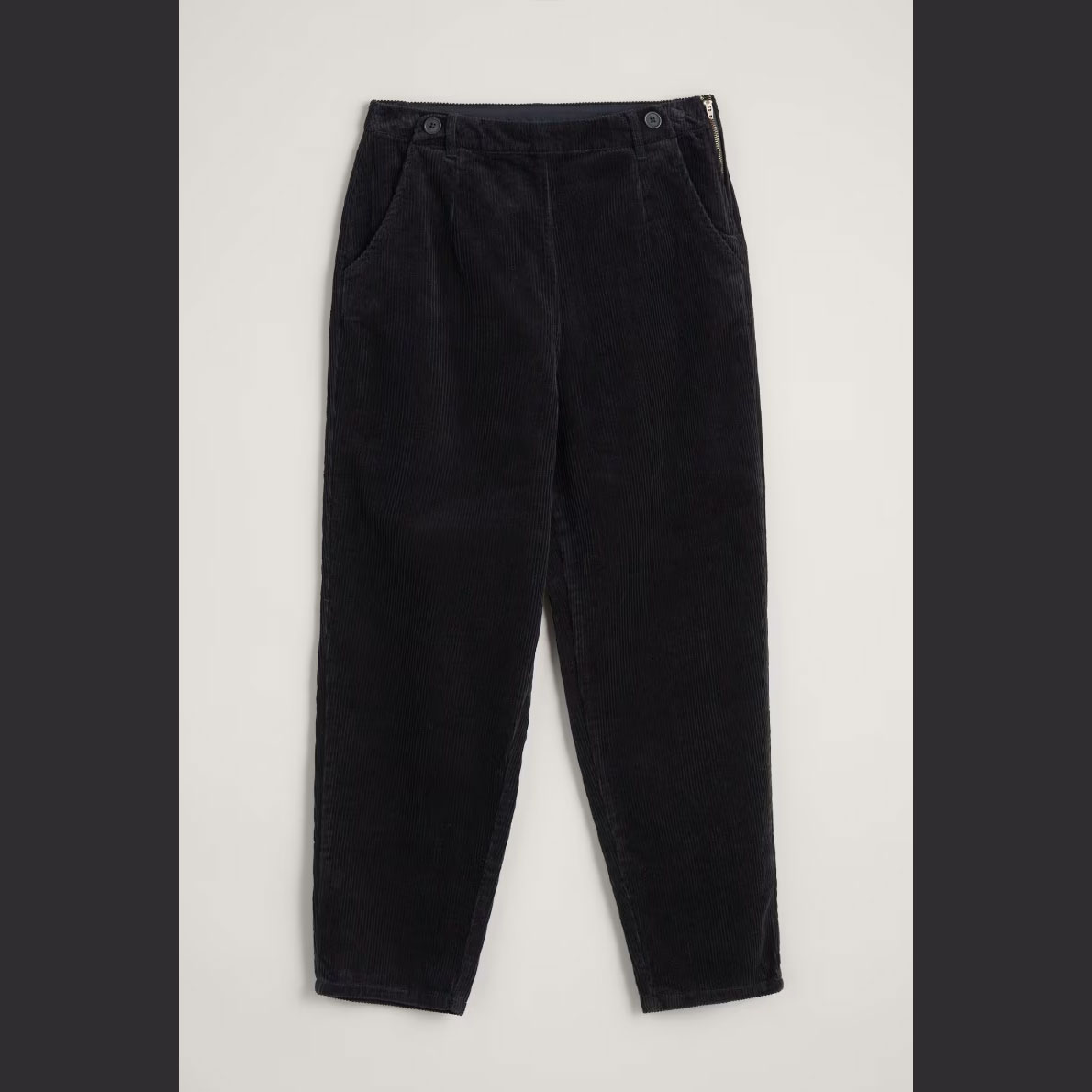 SEASALT CORNWALL Cord Hose Porfell Trousers-Onyx