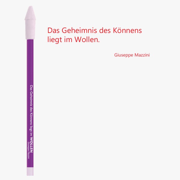  Bleistift burgund " Das Geheimnis  des Könnens liegt im WOLLEN" von Cedon    