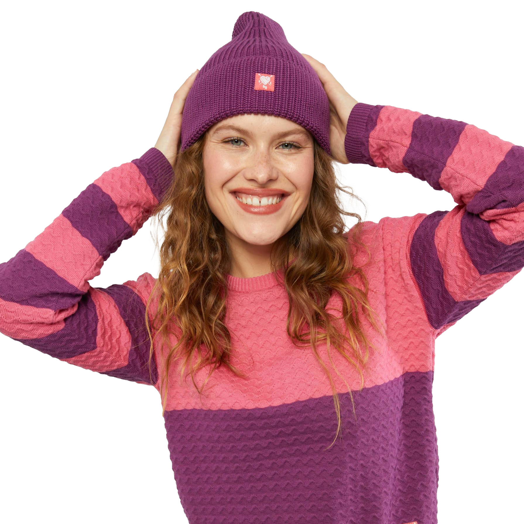 Blutsgeschwister  Strickmütze Beanie Queen - dreamers hat violet