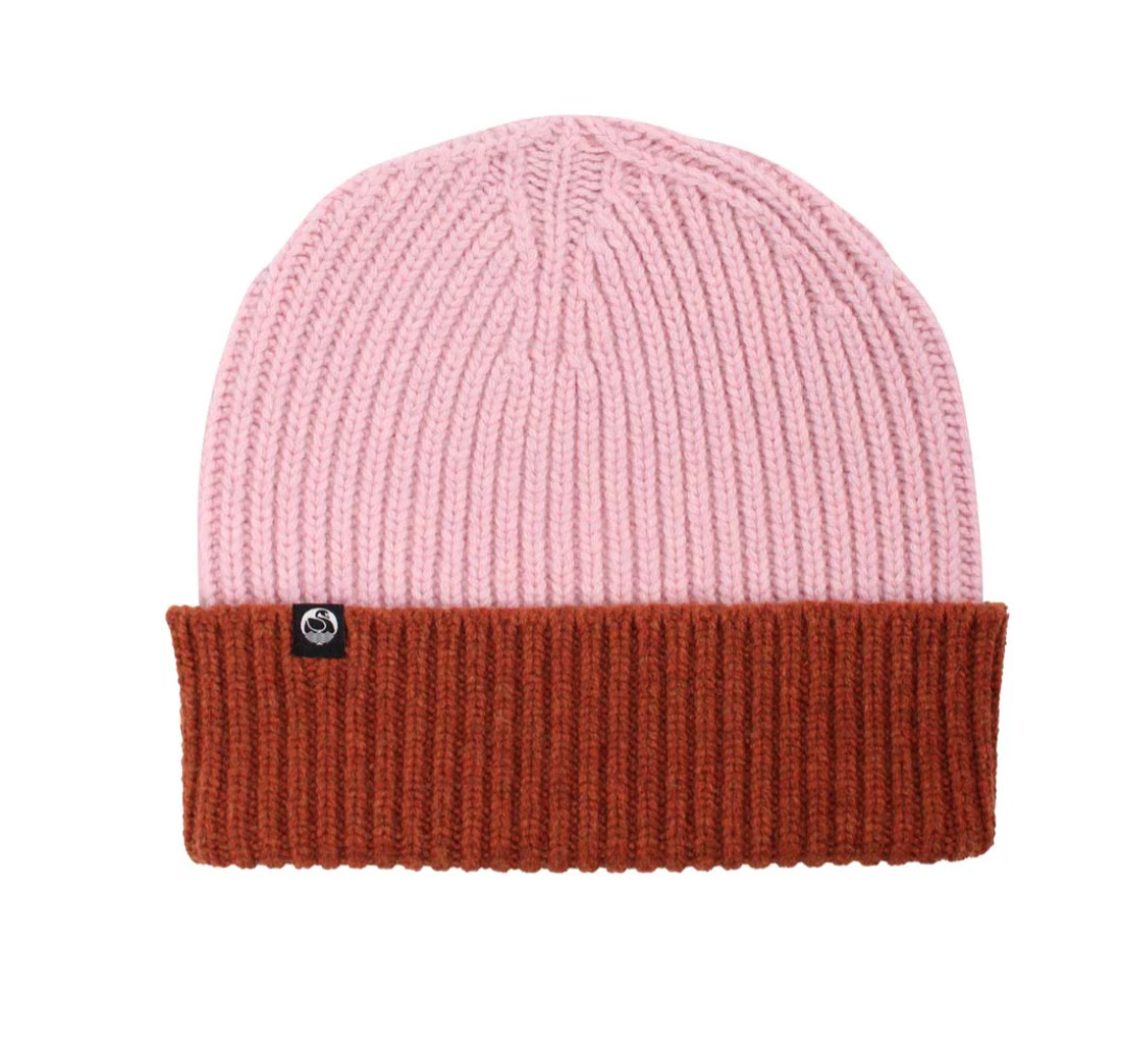 Danefae Mütze Danewarm Thoughts Merino Beanie Gentle Rose/Rust, ONESIZE   