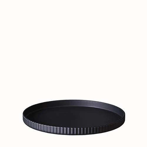 bioloco Nachhaltiger kleiner Teller aus PLA  - 20 x 2 cm - Kleiner Teller deluxe - dark grey