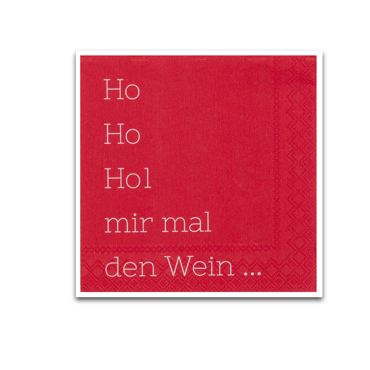 Räder Papierservietten SERVIETTEN "Ho Ho Ho!", Cocktailservietten  Weihnachten