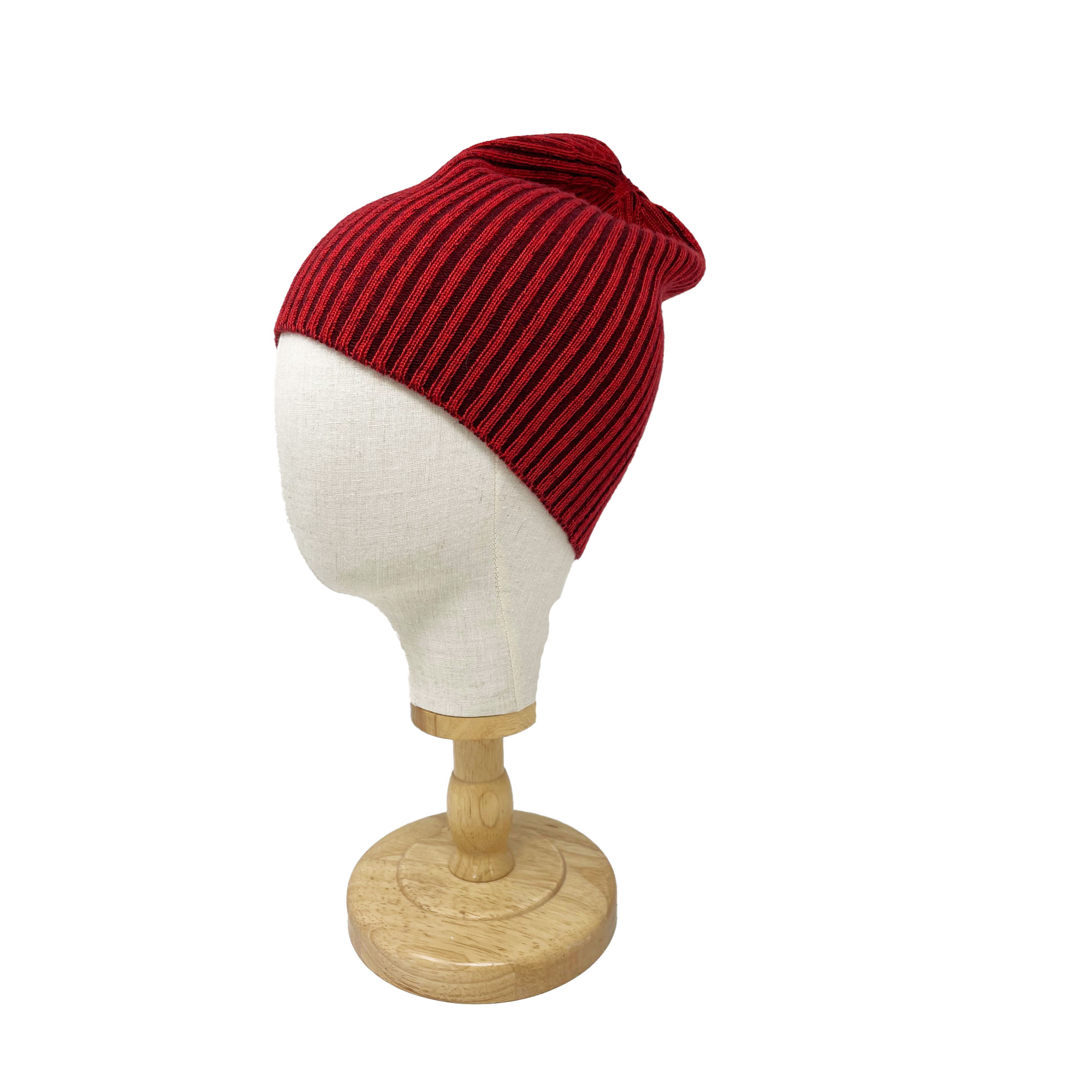 McKernan Mütze "FINE PLAITED HAT" ROUGE, Wollmütze, 100% Wolle    