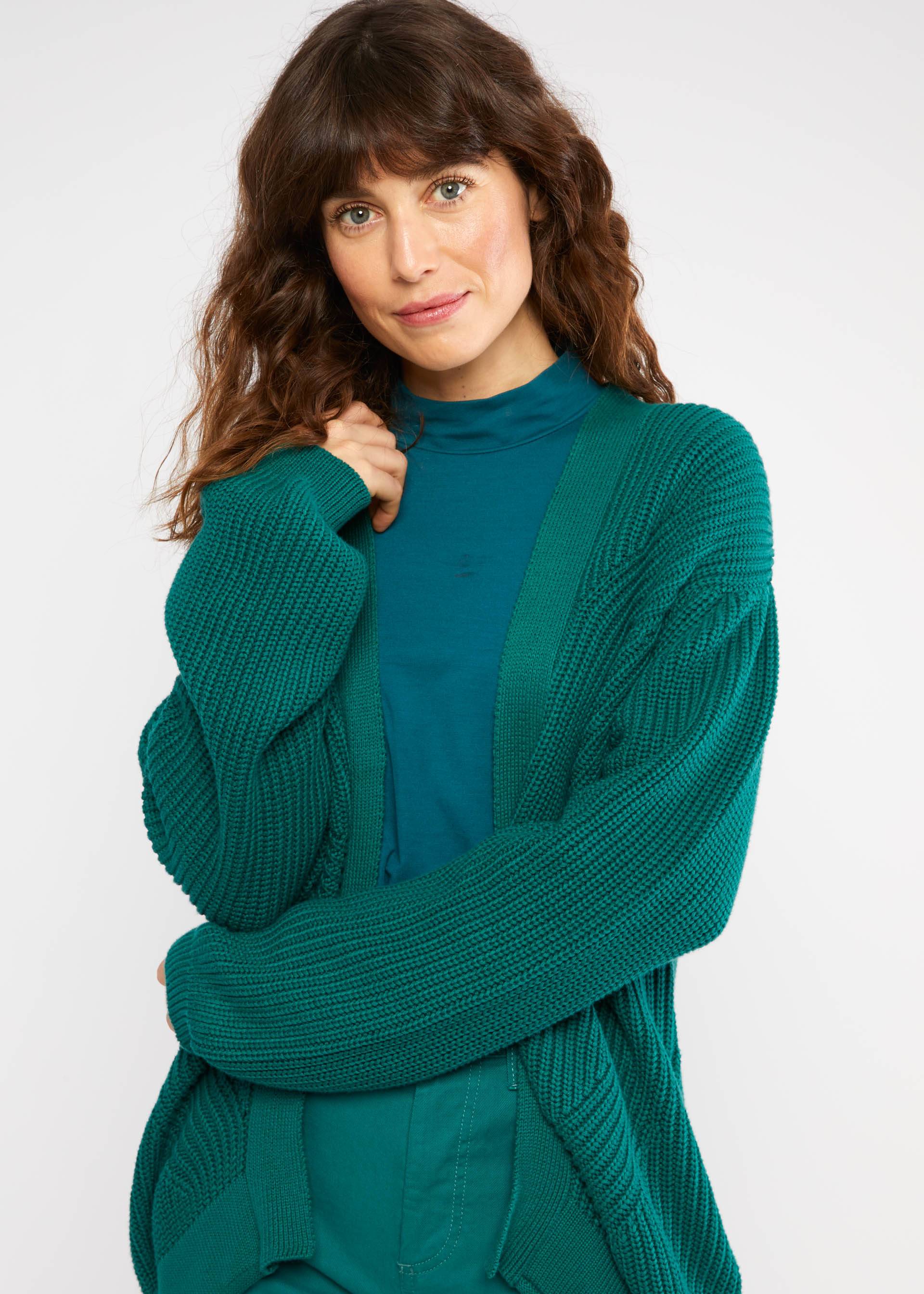 Blutsgeschwister Cardigan Yes, we Cardy, Farbe: hiking green