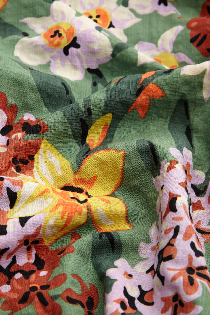 King Louie Rock Lola Button Skirt Tula, Farbe: Jungle Green King Louie Rock Lola Button Skirt Tula, Farbe: Jungle Green