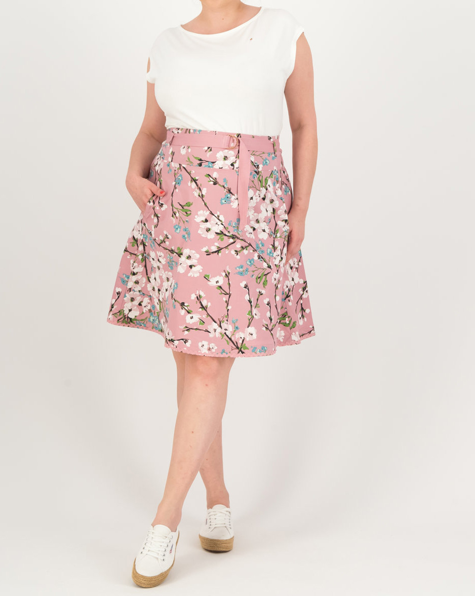 Blutsgeschwister A-Linien-Rock bonjour le jardin, blossom blush Blutsgeschwister A-Linien-Rock bonjour le jardin, blossom blush