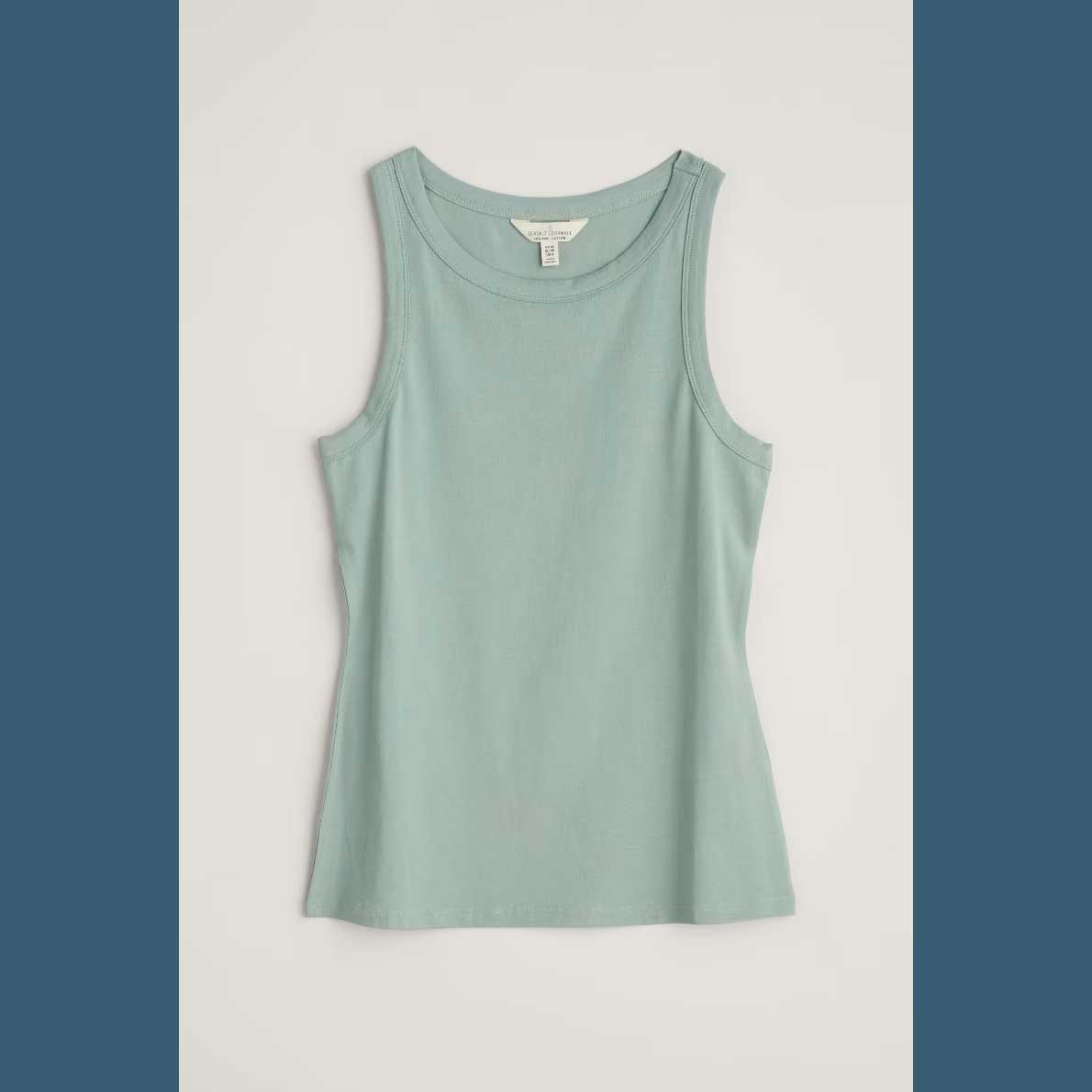 SEASALT Wild Plain Shirt Organic Cotton Racerback Vest (GOTS) von Seasalt Cornwall   