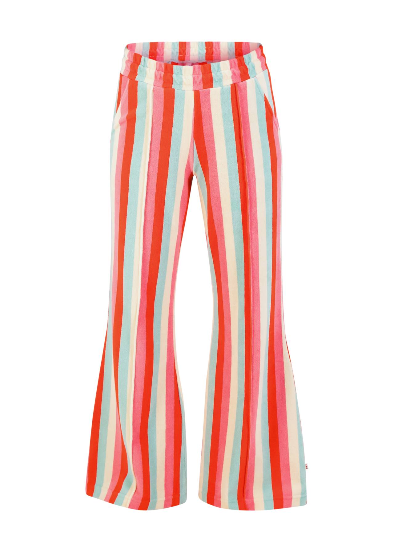 Blutsgeschwister Freizeithose Bell Bottom Beauty - candy shop stripes, Frottee