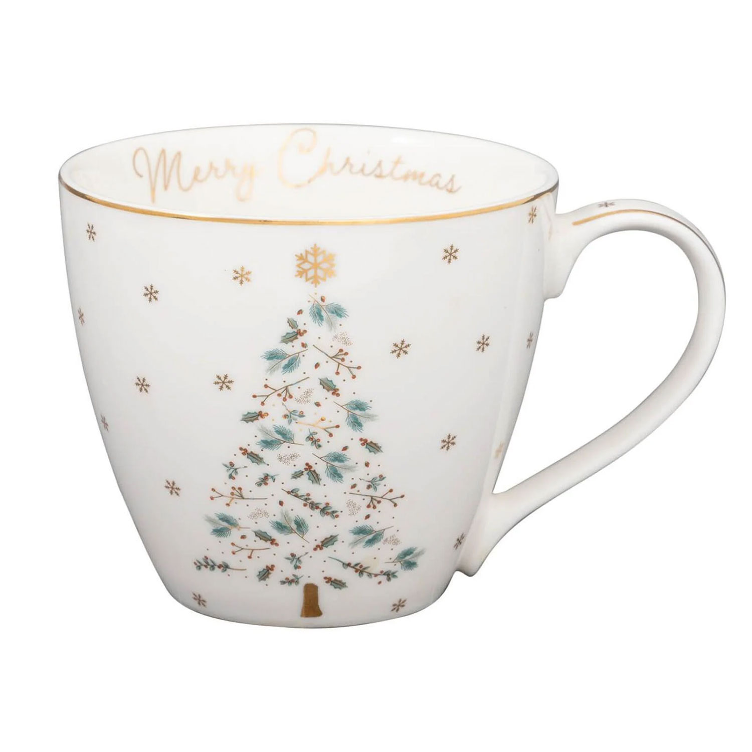 GreenGate Becher Lucie XMAS weiß, Weihnachten, Weihnachtsbecher, Weihnachtstasse