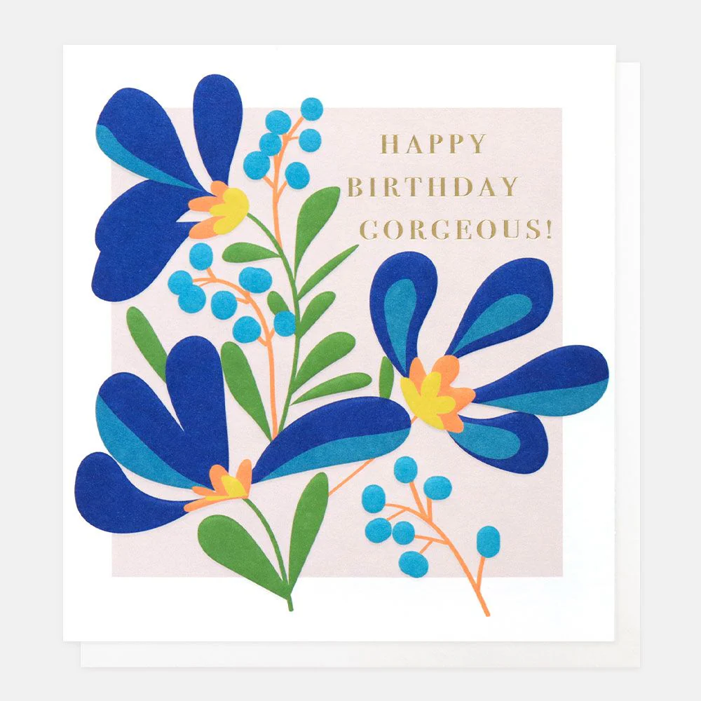 Caroline Gardner Doppelkarte "Happy Birthday Gorgeous" Geburtstagskarte  , MED006